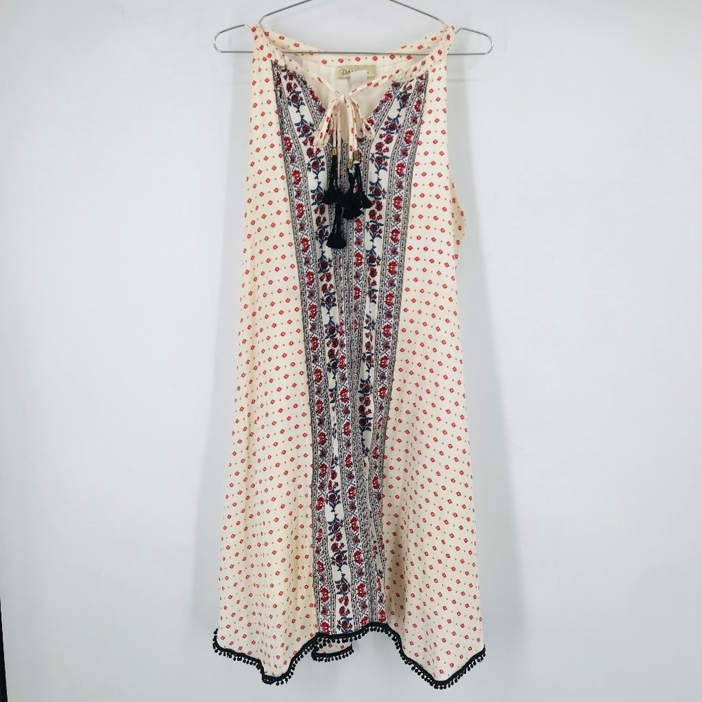 Davina Sleeveless Tunic Style Mini Dress Size Large